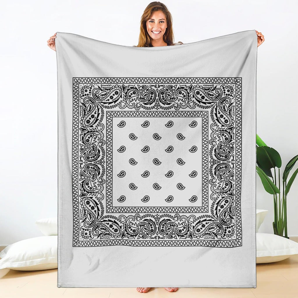 White Bandana Blanket