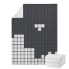 White Brick Puzzle Video Game Print Blanket