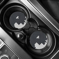 White Brick Puzzle Video Game Print Car Coasters