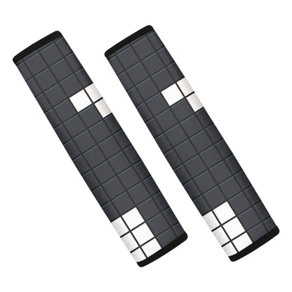 White Brick Puzzle Video Game Print Car Seat Belt Covers