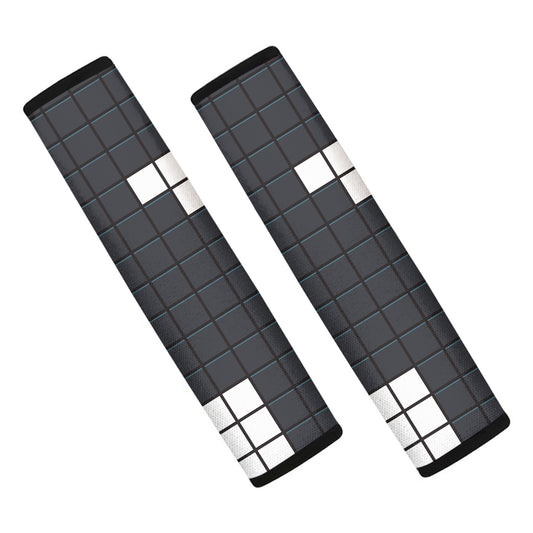 White Brick Puzzle Video Game Print Car Seat Belt Covers