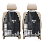 White Brick Puzzle Video Game Print Car Seat Organizers