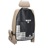 White Brick Puzzle Video Game Print Car Seat Organizers