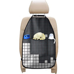 White Brick Puzzle Video Game Print Car Seat Organizers