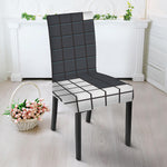 White Brick Puzzle Video Game Print Dining Chair Slipcover