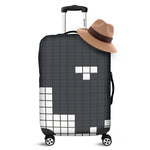 White Brick Puzzle Video Game Print Luggage Cover