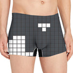 White Brick Puzzle Video Game Print Men's Boxer Briefs