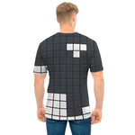 White Brick Puzzle Video Game Print Men's T-Shirt