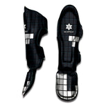 White Brick Puzzle Video Game Print Muay Thai Shin Guard