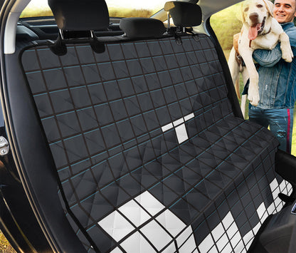 White Brick Puzzle Video Game Print Pet Car Back Seat Cover