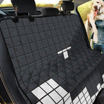 White Brick Puzzle Video Game Print Pet Car Back Seat Cover