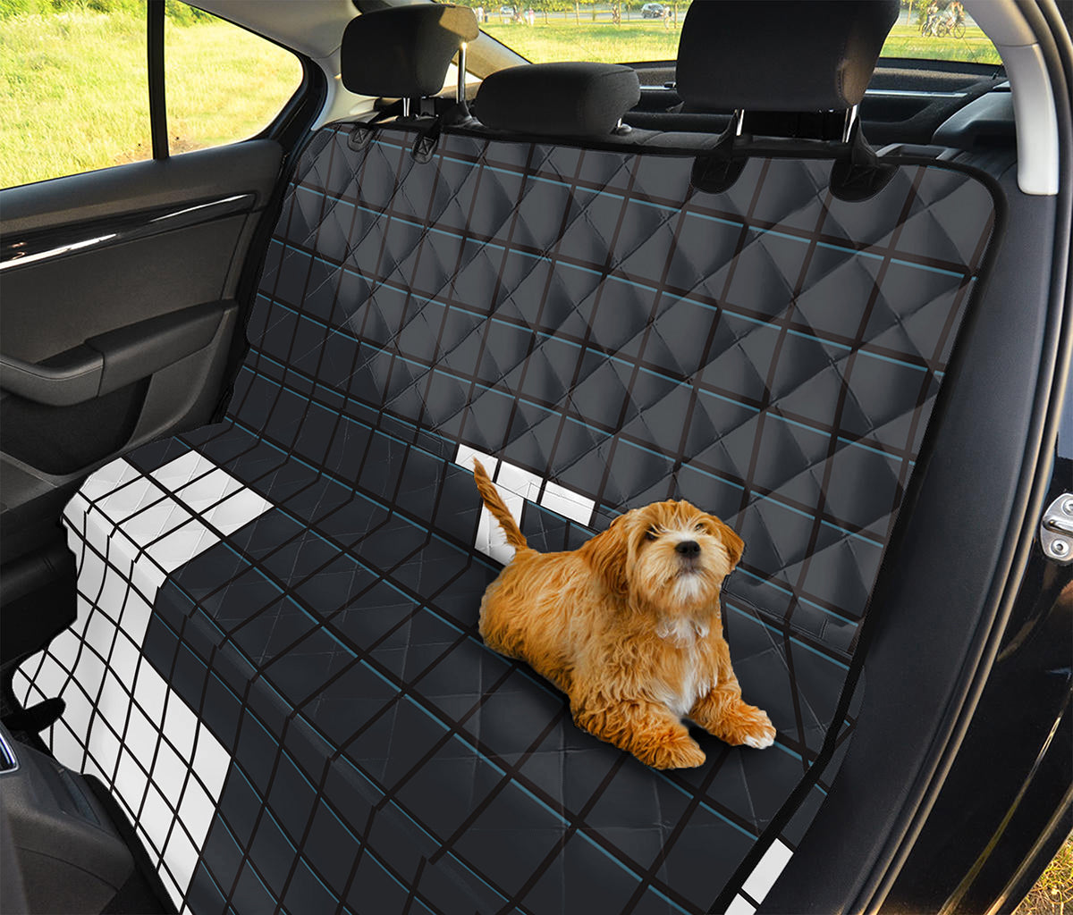 White Brick Puzzle Video Game Print Pet Car Back Seat Cover