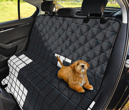 White Brick Puzzle Video Game Print Pet Car Back Seat Cover