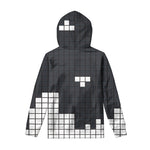 White Brick Puzzle Video Game Print Pullover Hoodie