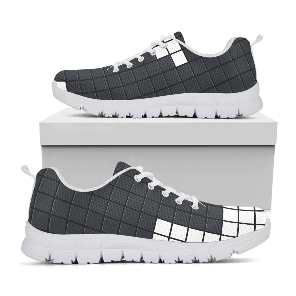 White Brick Puzzle Video Game Print White Sneakers