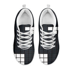 White Brick Puzzle Video Game Print White Sneakers