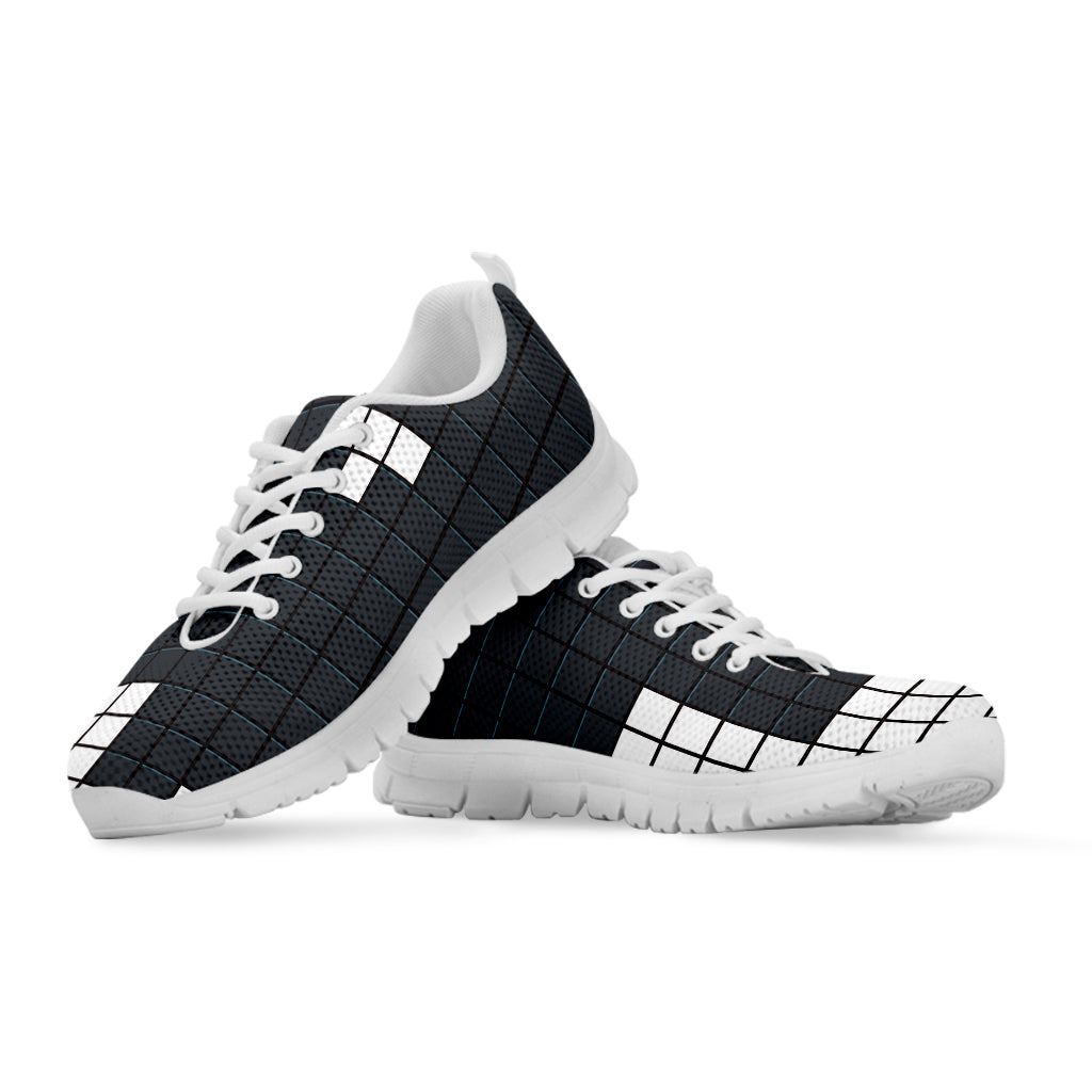 White Brick Puzzle Video Game Print White Sneakers