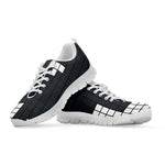 White Brick Puzzle Video Game Print White Sneakers