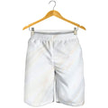 White Brown Smooth Marble Print Men's Shorts