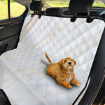 White Brown Smooth Marble Print Pet Car Back Seat Cover