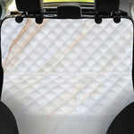 White Brown Smooth Marble Print Pet Car Back Seat Cover