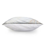 White Brown Smooth Marble Print Pillow Cover