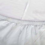 White Brown Smooth Marble Print Sofa Cover