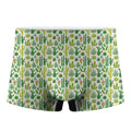 White Cactus Plant Pattern Print Men's Boxer Briefs