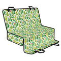 White Cactus Plant Pattern Print Pet Car Back Seat Cover