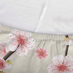 White Cherry Blossom Pattern Print Sofa Cover