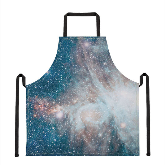 White Cloud Galaxy Space Print Apron