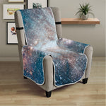 White Cloud Galaxy Space Print Armchair Protector