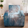 White Cloud Galaxy Space Print Armchair Slipcover