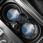 White Cloud Galaxy Space Print Car Coasters
