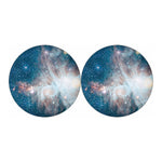 White Cloud Galaxy Space Print Car Coasters