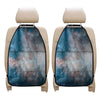 White Cloud Galaxy Space Print Car Seat Organizers