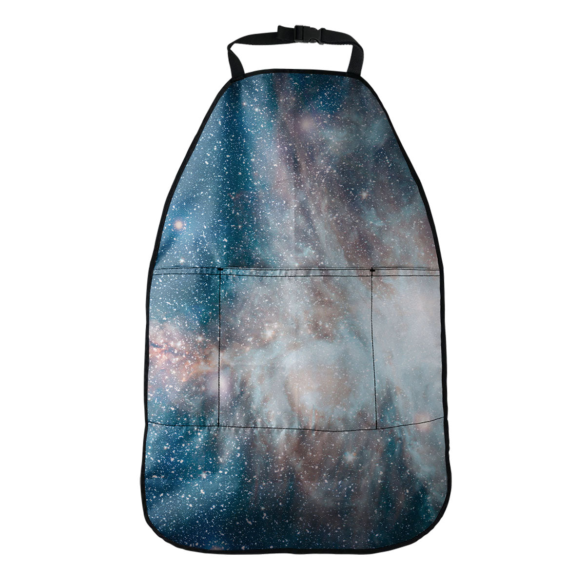 White Cloud Galaxy Space Print Car Seat Organizers