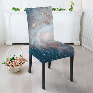 White Cloud Galaxy Space Print Dining Chair Slipcover