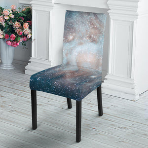 White Cloud Galaxy Space Print Dining Chair Slipcover