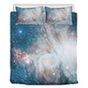 White Cloud Galaxy Space Print Duvet Cover Bedding Set