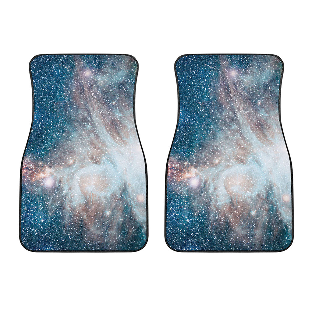 White Cloud Galaxy Space Print Front Car Floor Mats