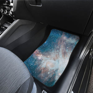 White Cloud Galaxy Space Print Front Car Floor Mats