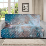 White Cloud Galaxy Space Print Futon Protector