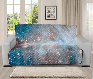 White Cloud Galaxy Space Print Futon Protector