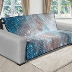 White Cloud Galaxy Space Print Futon Protector