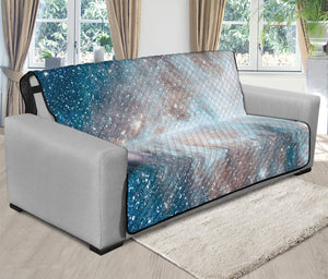 White Cloud Galaxy Space Print Futon Protector