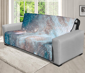 White Cloud Galaxy Space Print Futon Protector