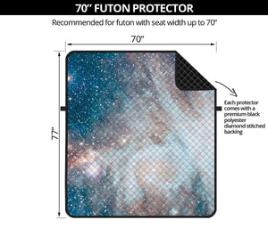 White Cloud Galaxy Space Print Futon Protector