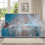 White Cloud Galaxy Space Print Futon Protector