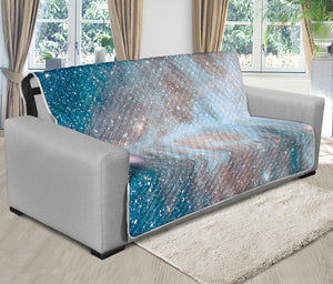 White Cloud Galaxy Space Print Futon Protector